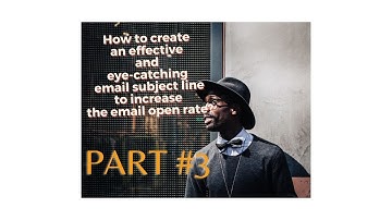 How to create an effective/eye-catching email subject line to increase the email open rate #email