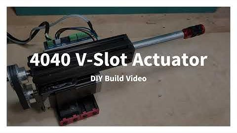 How to Make a Linear Actuator with Openbuilds 4040 V-Slot Extrusion and Igus Lead Screw (see 2:30!)