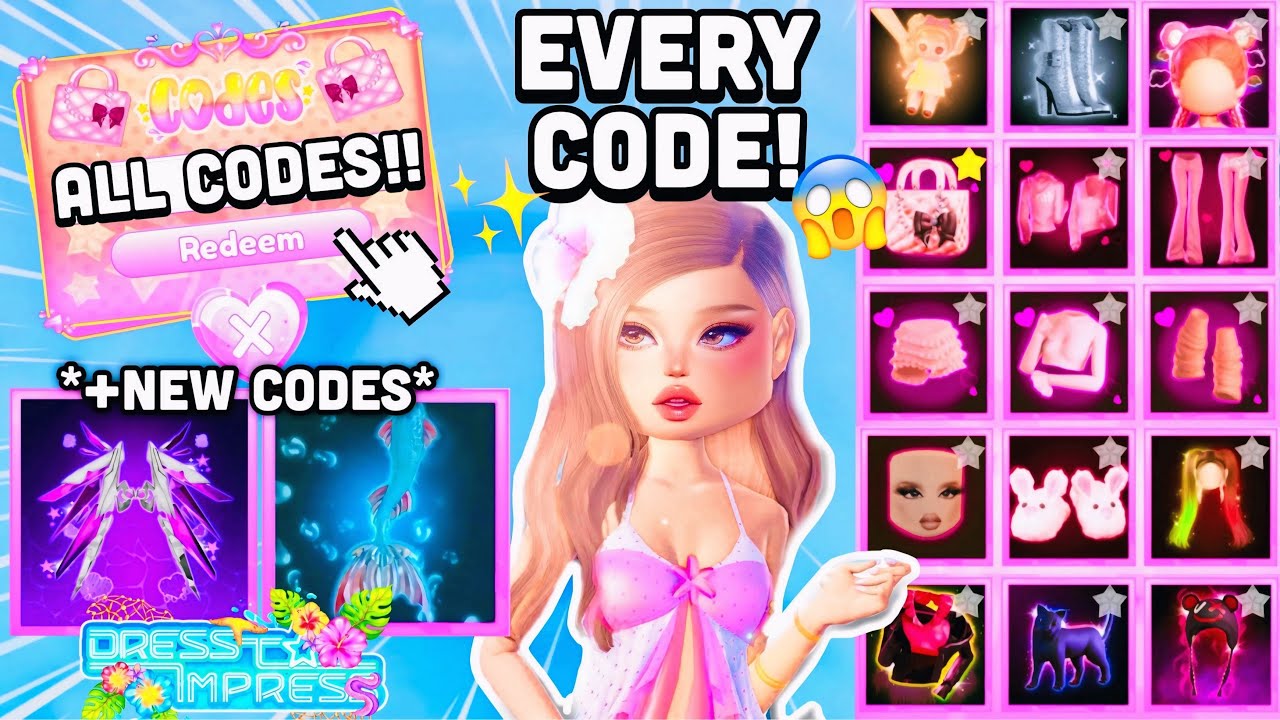 EVERY NEW AND REDEEMABLE CODE IN DRESS TO IMPRESS! *JUNE 2025*