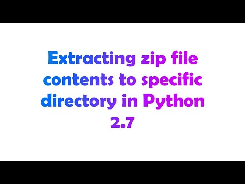 Extracting zip file contents to specific directory in Python 2.7