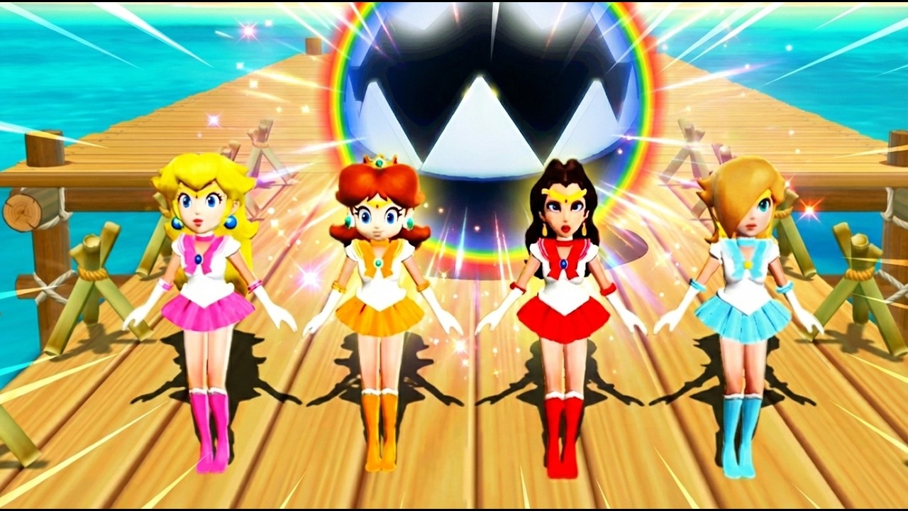 [マリオパーティ9] 面白いミニゲーム * ピーチ vs デイジー vs ポーリン vs ロゼッタ *セーラームーン（マスターCPU）