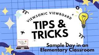 Elementary Demo- Sample Day of Instruction with a ViewBoard