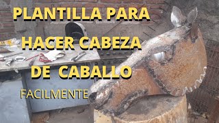 plantilla para hacer cabeza de caballo harto harte pedro amarillo