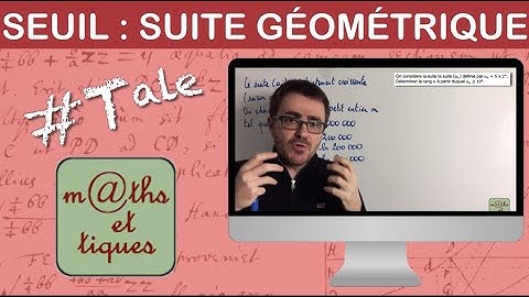 Déterminer (par calcul) un seuil pour une suite géométrique - Terminale