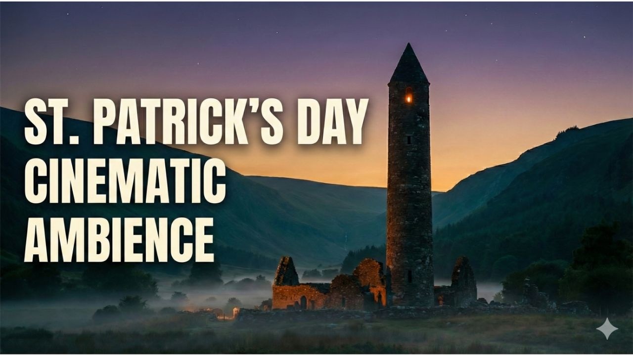 ST. PATRICK'S DAY CINEMATIC AMBIENCE | 8 Hours for Rest, Focus & Prayer