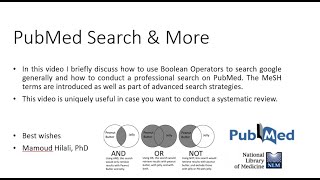 طريقة البحث عن المصادر العلمية (Pubmed Search)