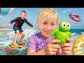 Kids Learn Beach Safety Rules with Max and Milana