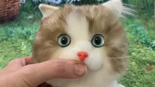 Chongker Handmade Realistic Posable Jointed Plush Kitten Art Doll Lifelike Kitten Unboxing & Review