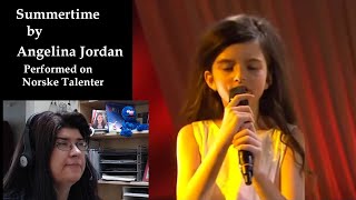 Summertime by Angelina Jordan | Norske Talenter | Very Intriguing | First Time Music Reaction Video
