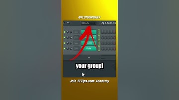 Use Groups in Channel Rack & Playlist | FL Studio Tutorial #shorts