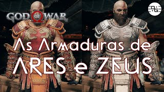 GOD OF WAR 2018 (Extra): As Armaduras de Ares e Zeus