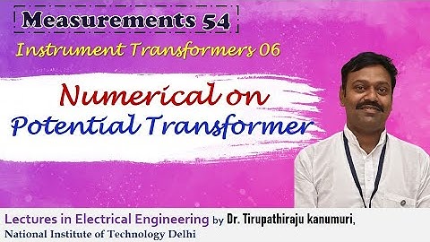ME54 Numerical on Potential Transformer