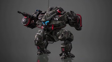 Battle Mech 4k (3ds Max, Substance Painter, Marmoset)