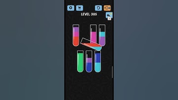 Water Color Sort Level No 385 walkthrough Solution Gameplay ,best Game for every one