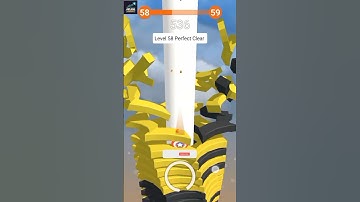 Stack Ball 🔥 Level 58 Perfect Clear in One Go 😱 | Insane Speed Run! #gaming #stackball #games