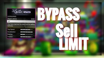 How to Bypass gta 5 Daily sell limit sell 20+Cars