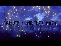 Spooky Cemetery Music with Fireflies at Night