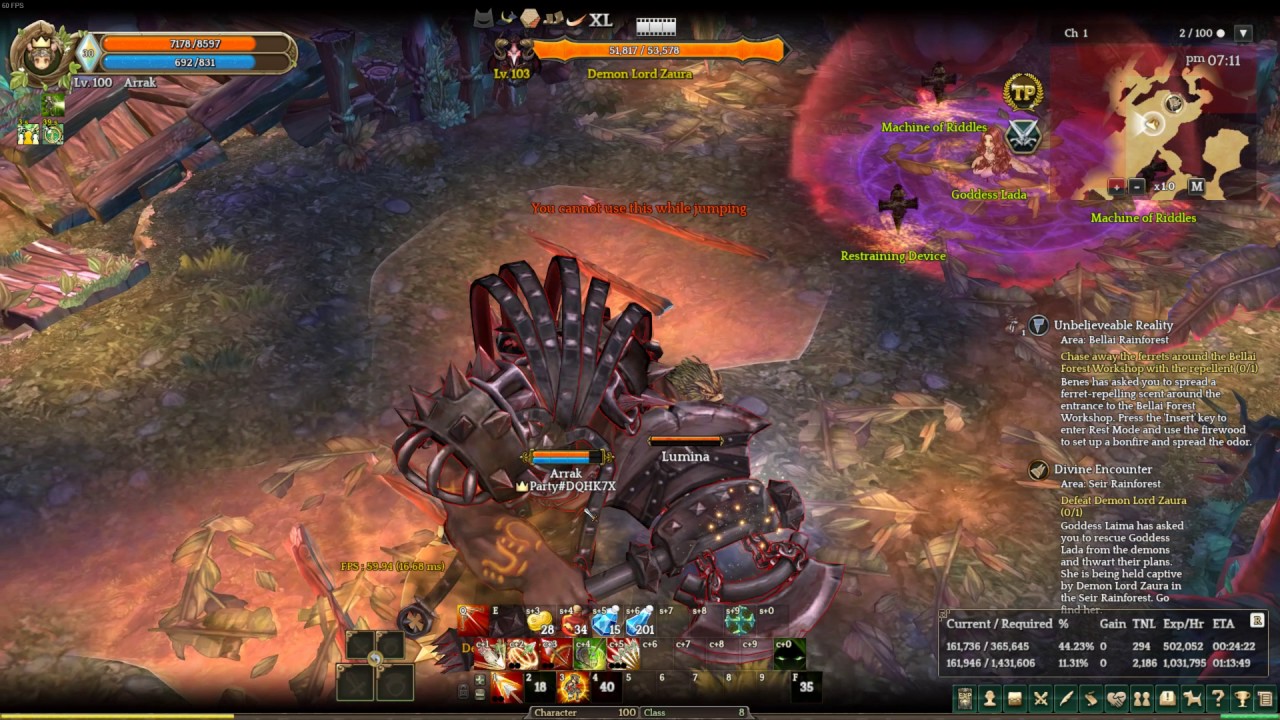 Tree of Savior - Demon Lord Zaura Quest Pt 1