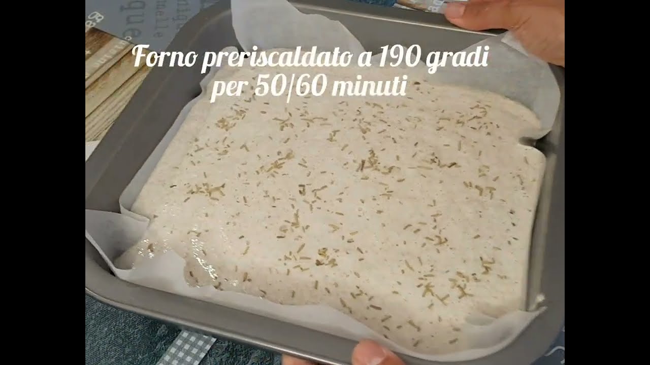 Focaccia di grano saraceno senza farina e senza lievito