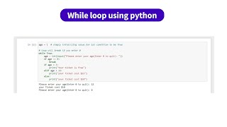 While Loop Using Python | kandi use case