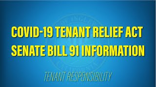 COVID-19 Tenant Relief Act- SB91 Tenant Responsibility Information