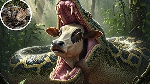 Courageous Rescue Team Battles Giant Python to Save Innocent Cow! Rescue Animals!