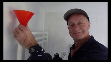 How to put inhibitor into your central heating system using a towel rail.