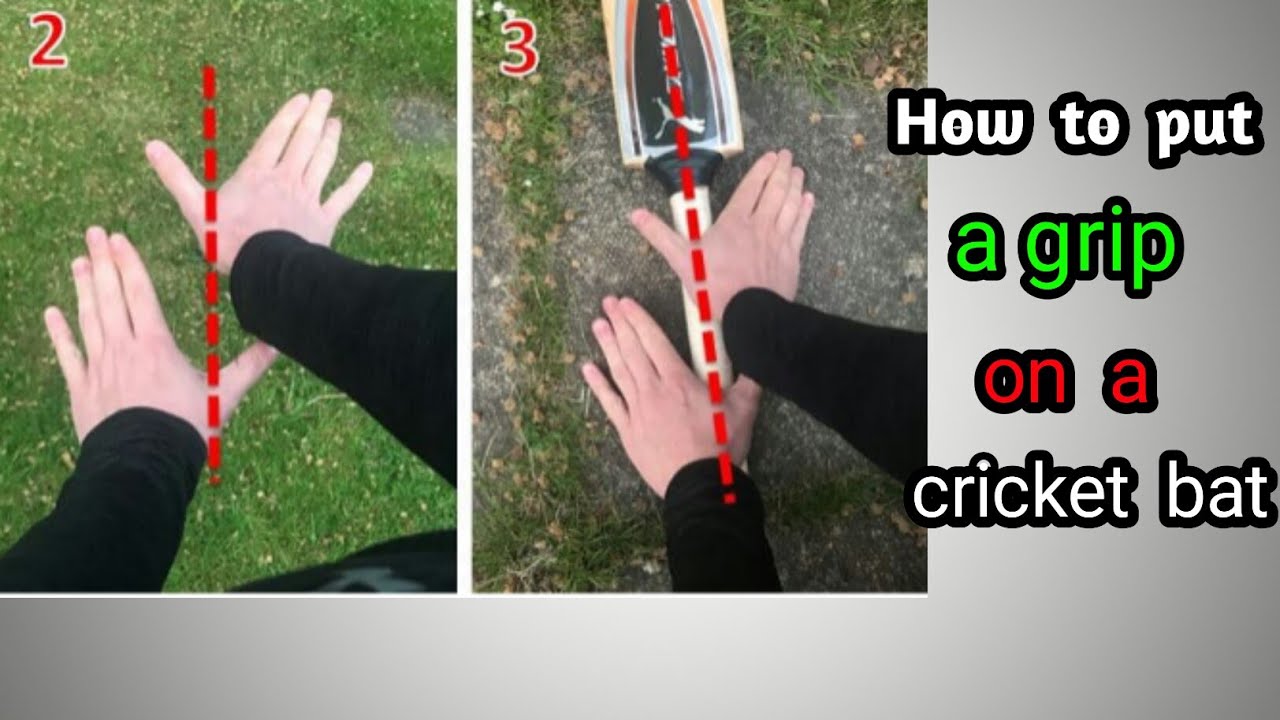 How to put a grip on a cricket bat YouTube How to put a grip on a cricket bat YouTube