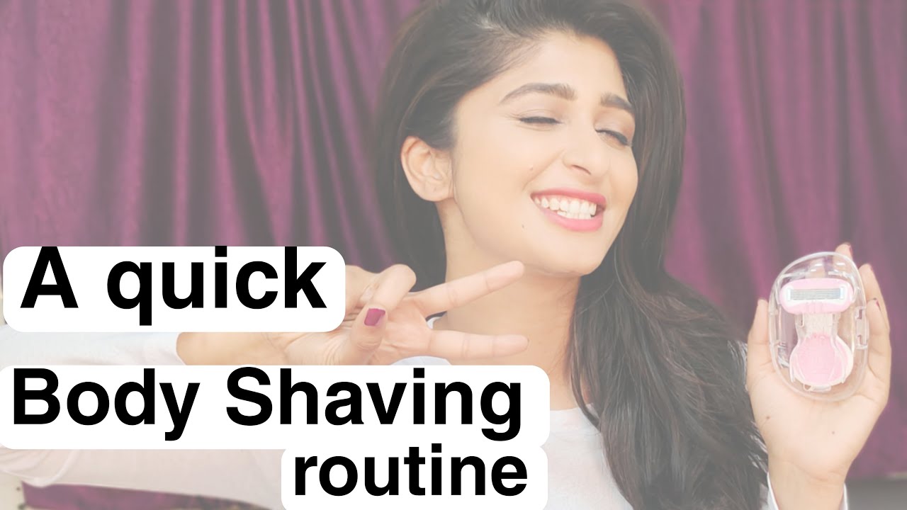 A Quick Body Shaving Routine || Aditi prabhudeva
