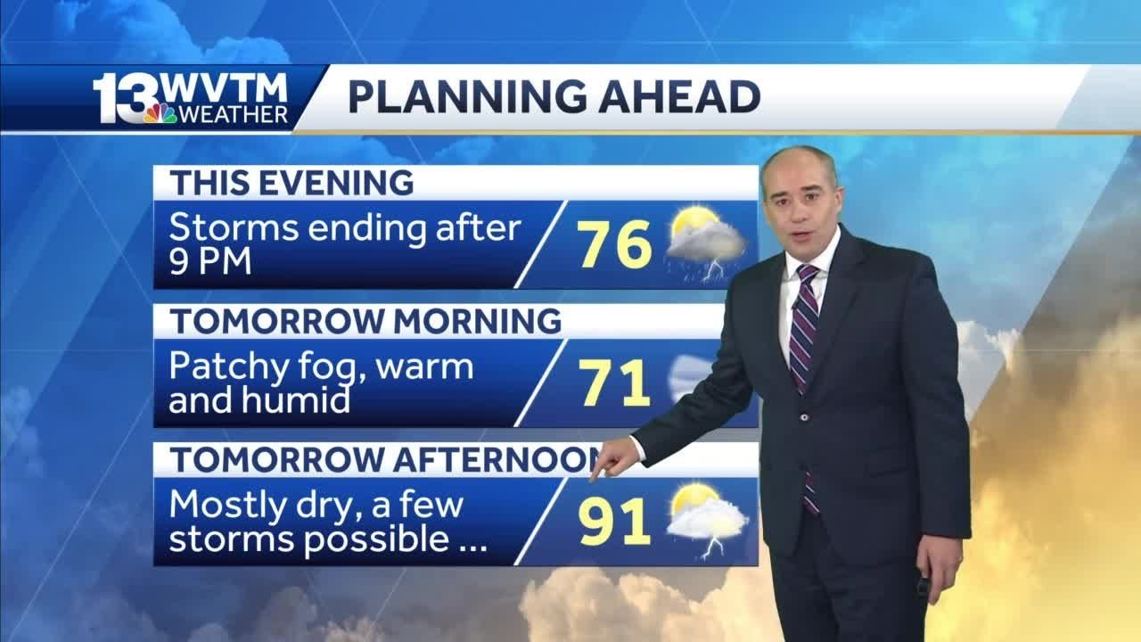 Heavy storms Monday evening and more for the rest of the week - YouTube