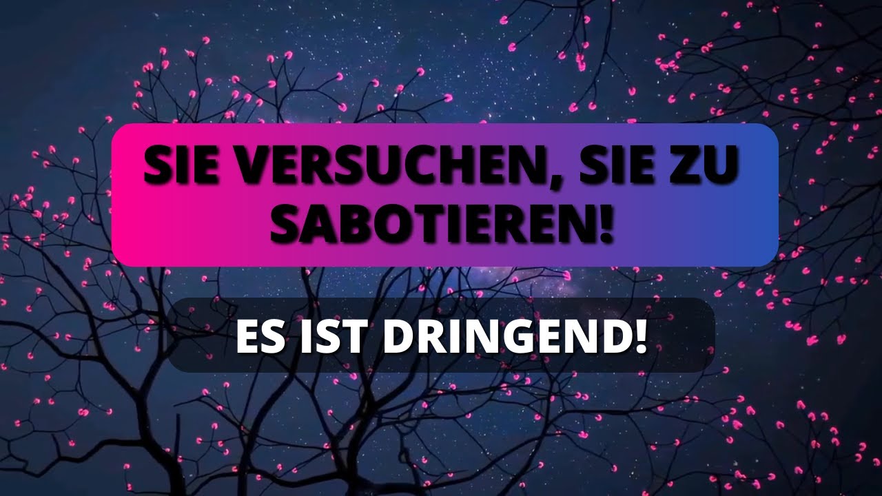 🛑 IHR SEID GESEGNET, DASS IHR DAS RECHTZEITIG GESEHEN HABT! 😨 HÖRT DRINGEND ZU! ✨Botschaft von Gott