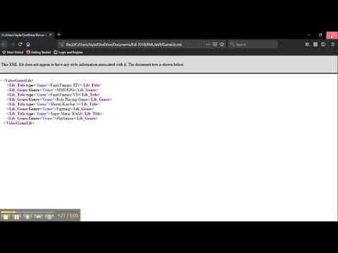 Week 9 XSLT