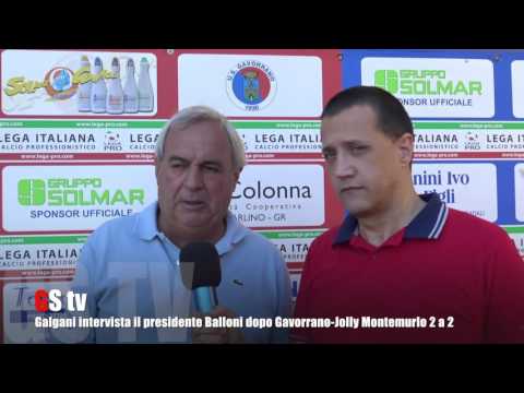 Gs Tv - Galgani intervista il presidente Balloni dopo Gavorrano-Montemurlo 2 a 2