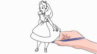 How to Draw Alice Easy Step by Step