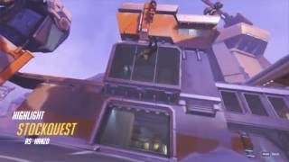 OVERWATCH FUNNY KILL CAM- Hanzo VS Charging Reinhardt