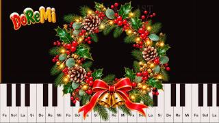 Deck The Halls - Easy Piano Tutorial for Beginners | DoReMi Notes | Slow Practice