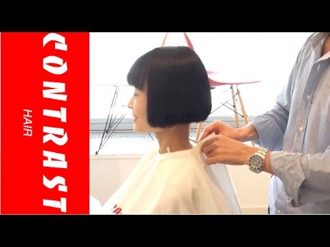 動くヘアカタログ ヴォーグ風 ボブヘア Jikko Yamada 山田実行 Contrast Hair 渋谷 宮益坂 美容室 Youtube