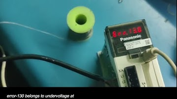 Panasonic A5 servo drive communication issue repair and testing