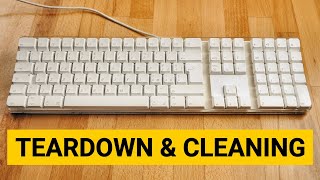 How to Clean Apple A1048 Keyboard - Teardown & Cleaning