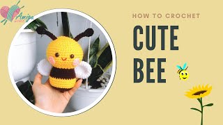 #105 | How to crochet amigurumi cute BEE | Crochet amigurumi Animals | Free Pattern | AmiguWorld screenshot 5