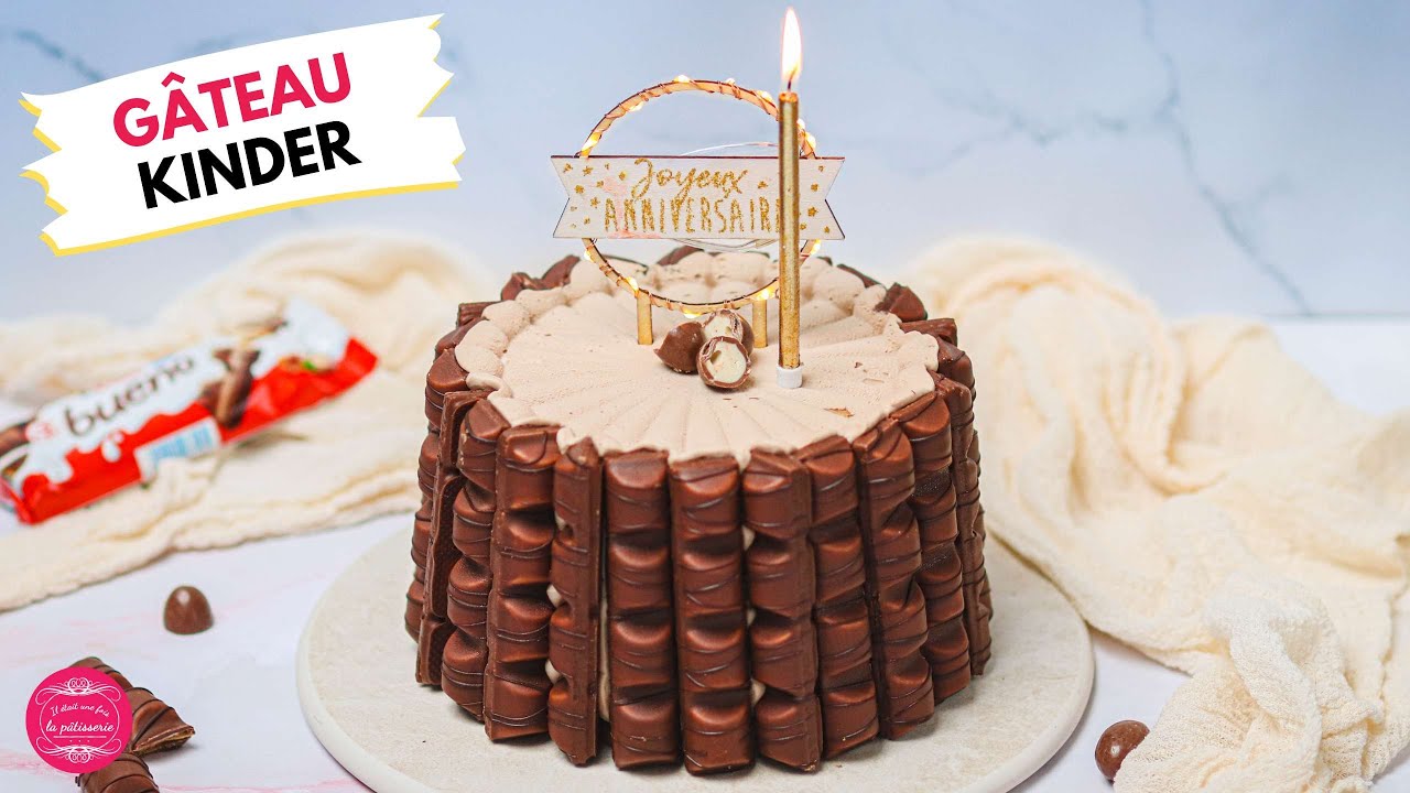 Recette de charlotte au Kinder - Gâteau d'anniversaire !