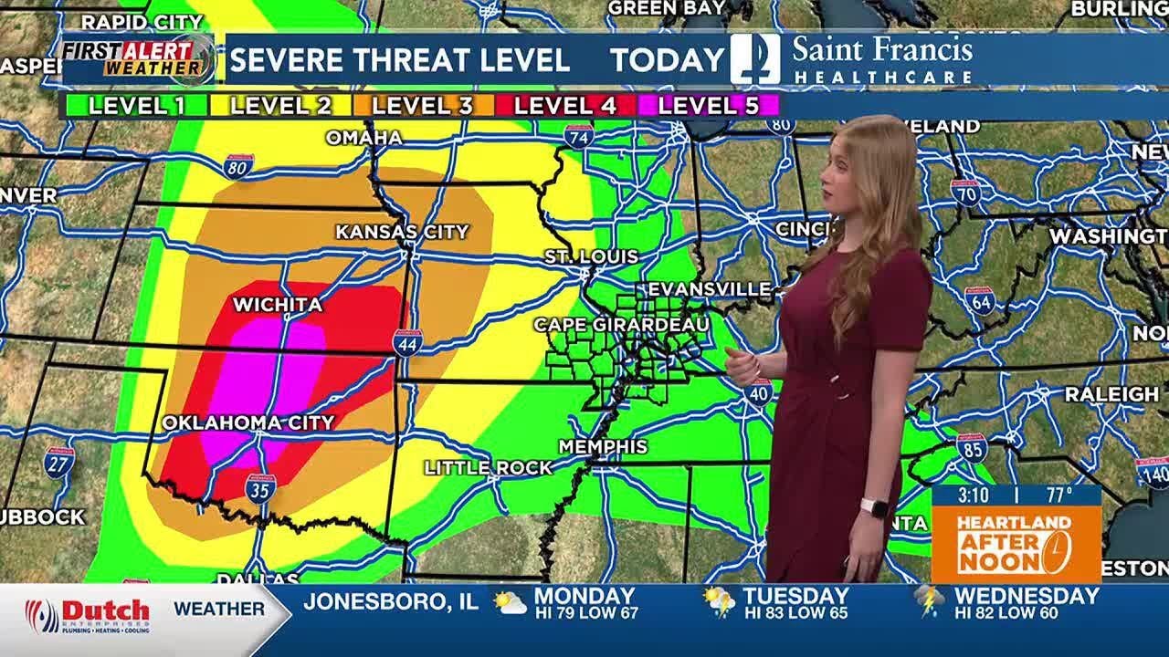 FIRST ALERT ACTION DAY issued for tomorrow, Wednesday for severe ...