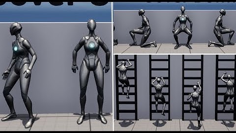 Locomotion Anim Master Pack(V4.0) - Cover&LadderClimbing Animation on UE5 | 🎁Available on Patreon