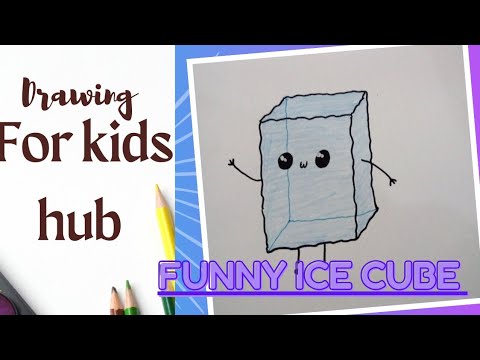 Drawing for Kids hub funny ice cube