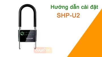 Khóa Bluetooth Chữ U Chống Nước Vân Tay, Mã Số Điều Khiển Qua App Tuya SHP-U2