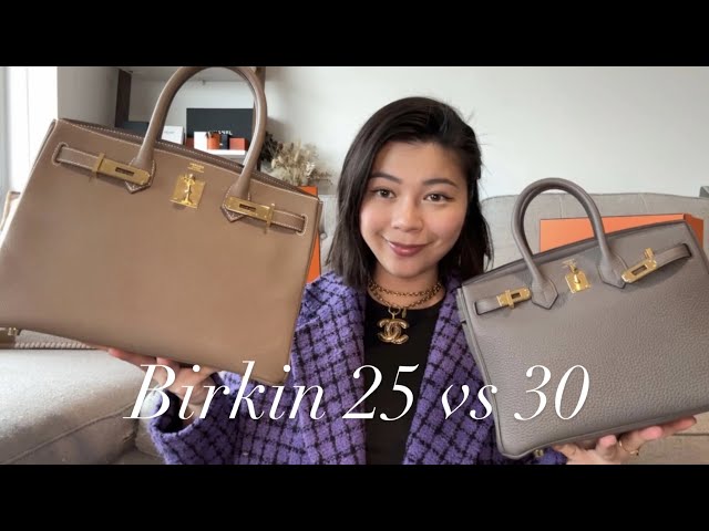 HERMÈS Birkin 25 VS 30 size  PROS & CONS & Review 