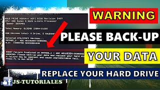 WARNING: Please Back-Up Your Data and Replace Your Hard Drive (SOLUCIÓN)