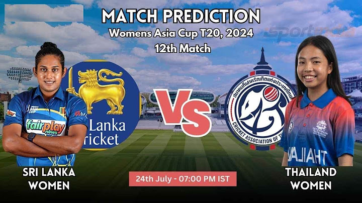 Sri Lanka Women vs Thailand Women, 12th Match, Group B | Womens Asia Cup T20, 2024