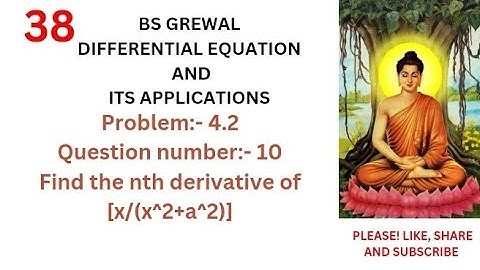 nth derivative of [x/(x^2+a^2)] || BS Grewal problem 4.2 Question number 10 || #viral #trending