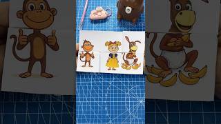 Kukuli, Tinky Ve Eşek Kağıt Dünyasında Buluşuyor ✂️ Magical Papercraft Illusion Resimi